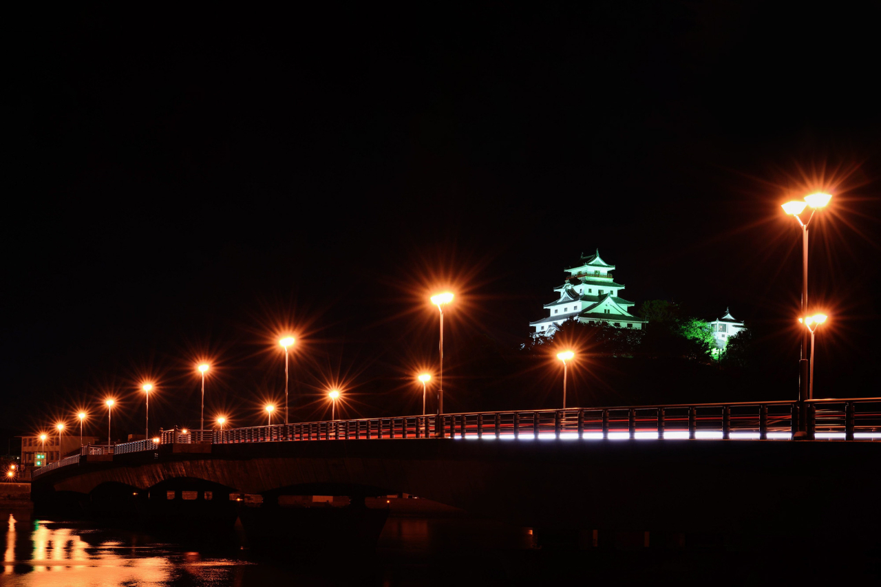 唐津城夜景２